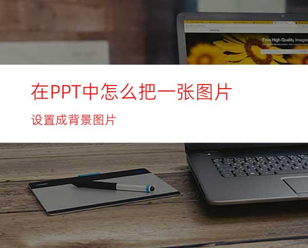 在PPT中怎么把一张图片设置成背景图片