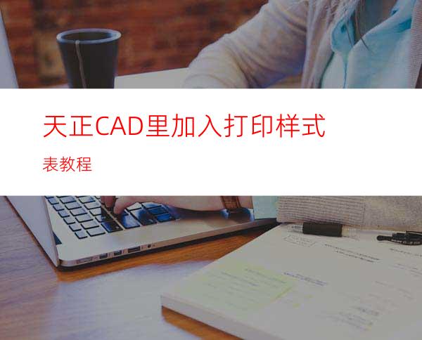 天正CAD里加入打印样式表教程