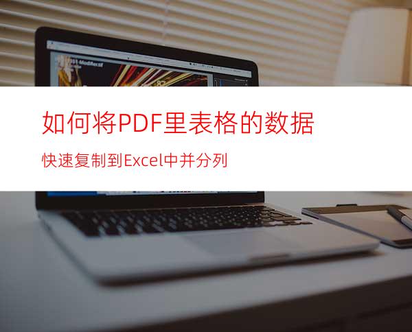 如何将PDF里表格的数据快速复制到Excel中并分列