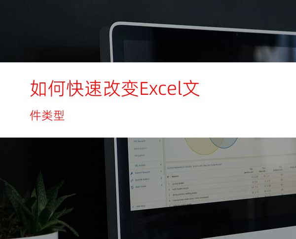 如何快速改变Excel文件类型