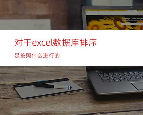 对于excel数据库排序是按照什么进行的