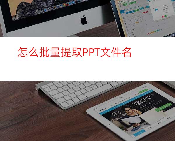 怎么批量提取PPT文件名