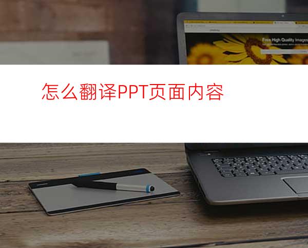 怎么翻译PPT页面内容