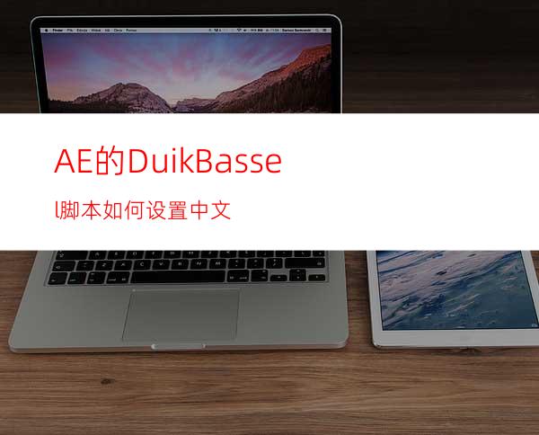 AE的DuikBassel脚本如何设置中文