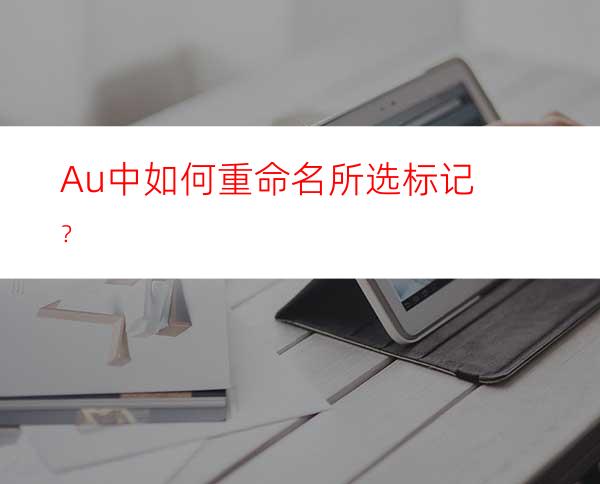 Au中如何重命名所选标记？