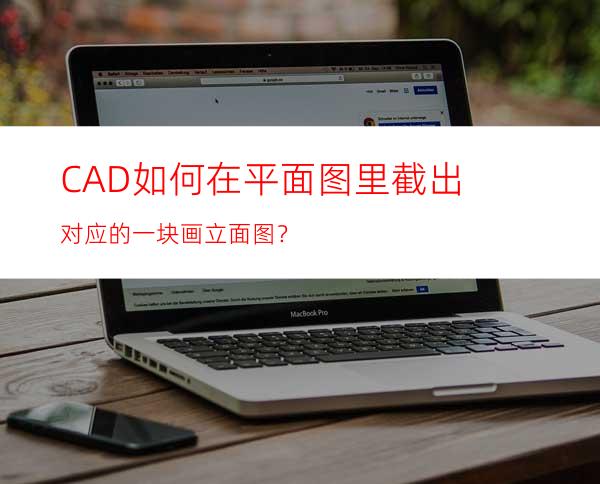 CAD如何在平面图里截出对应的一块画立面图？