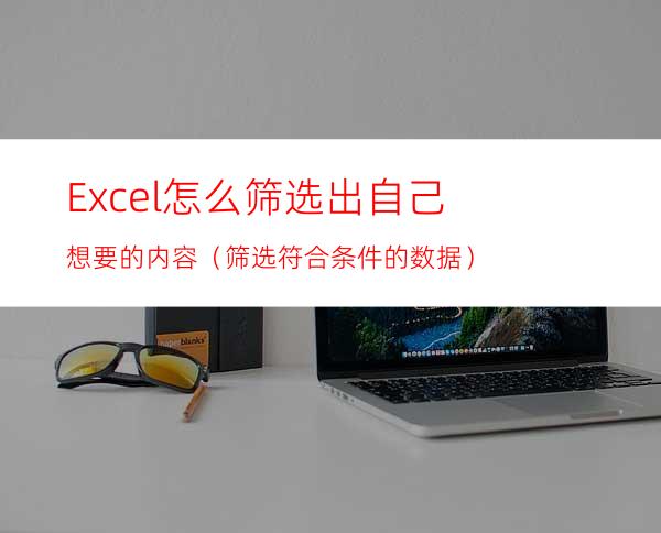Excel怎么筛选出自己想要的内容（筛选符合条件的数据）