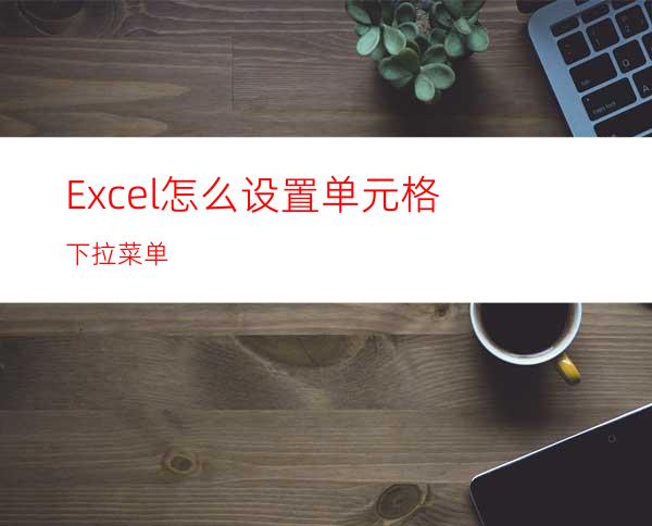 Excel怎么设置单元格下拉菜单