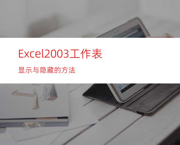 Excel2003工作表显示与隐藏的方法