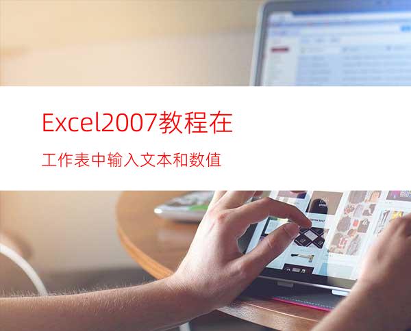 Excel2007教程:在工作表中输入文本和数值