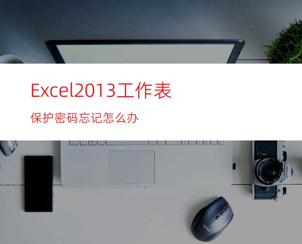 Excel2013工作表保护密码忘记怎么办?
