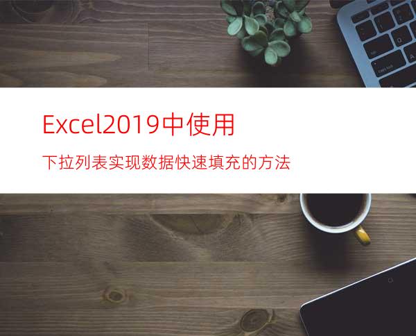 Excel2019中使用下拉列表实现数据快速填充的方法