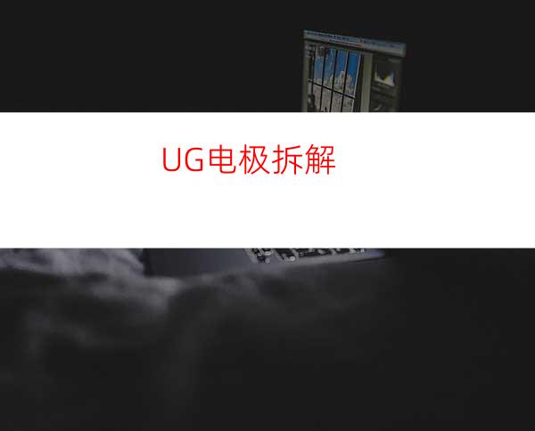 UG电极拆解