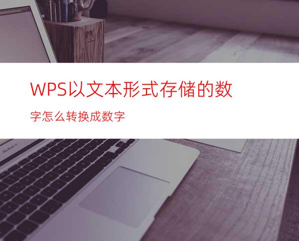 WPS以文本形式存储的数字怎么转换成数字?