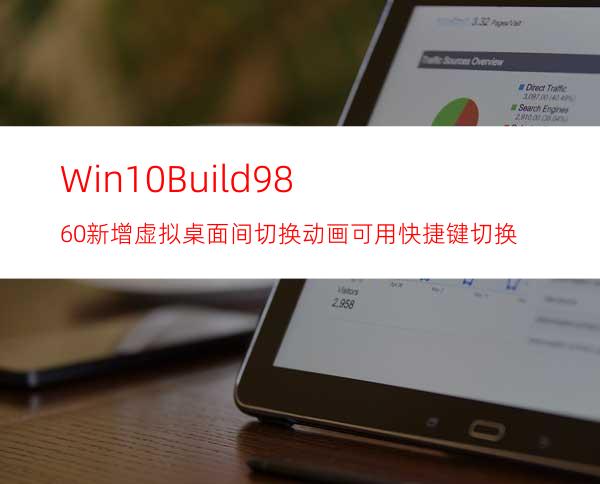 Win10Build9860新增虚拟桌面间切换动画可用快捷键切换