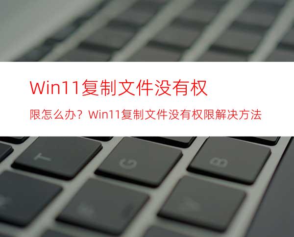 Win11复制文件没有权限怎么办？Win11复制文件没有权限解决方法