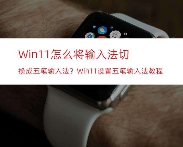 Win11怎么将输入法切换成五笔输入法？Win11设置五笔输入法教程