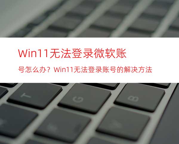 Win11无法登录微软账号怎么办？Win11无法登录账号的解决方法