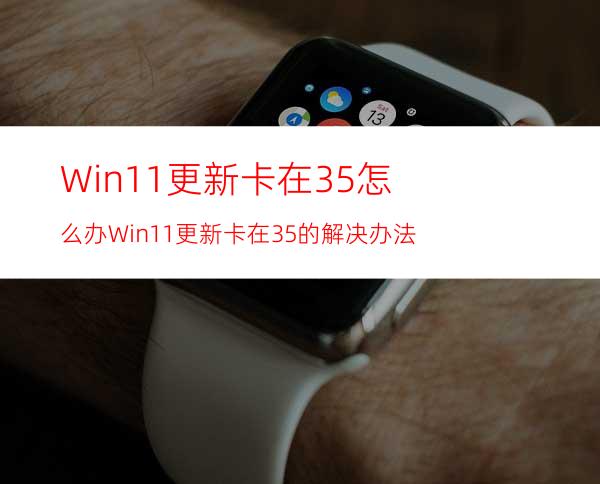 Win11更新卡在35%怎么办Win11更新卡在35%的解决办法