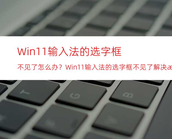 Win11输入法的选字框不见了怎么办？Win11输入法的选字框不见了解决方法