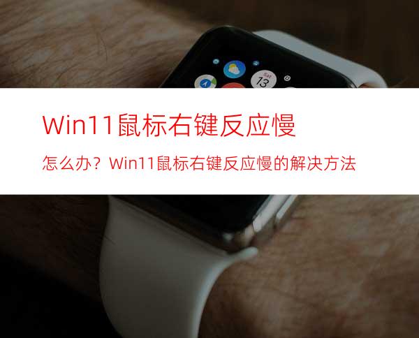 Win11鼠标右键反应慢怎么办？Win11鼠标右键反应慢的解决方法