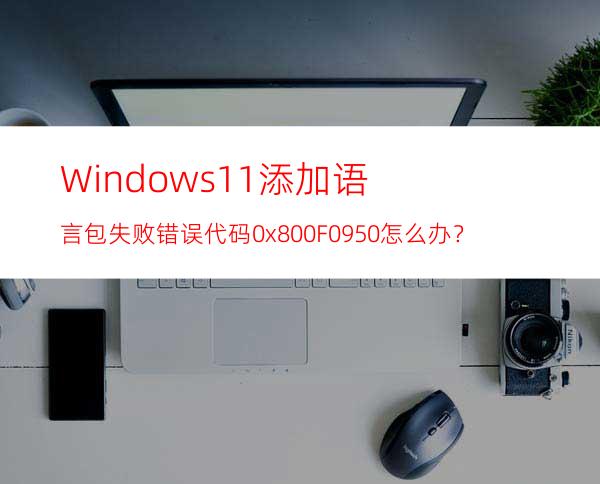 Windows11添加语言包失败错误代码0x800F0950怎么办？