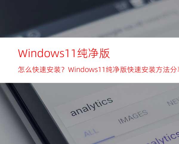 Windows11纯净版怎么快速安装？Windows11纯净版快速安装方法分享