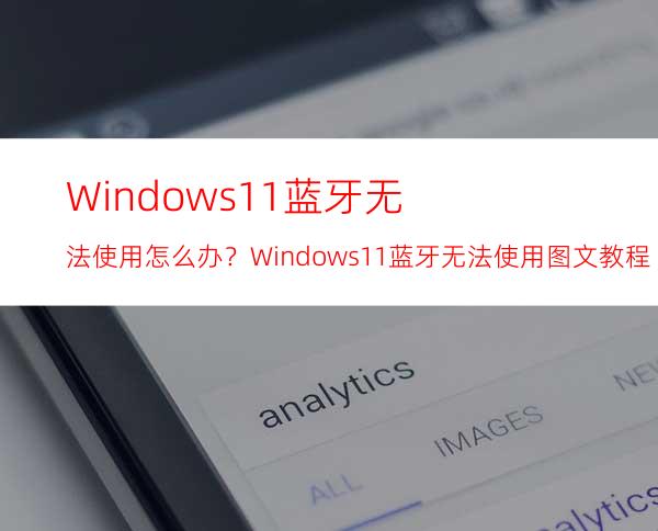Windows11蓝牙无法使用怎么办？Windows11蓝牙无法使用图文教程