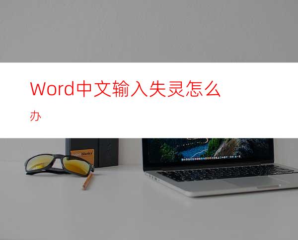 Word中文输入失灵怎么办