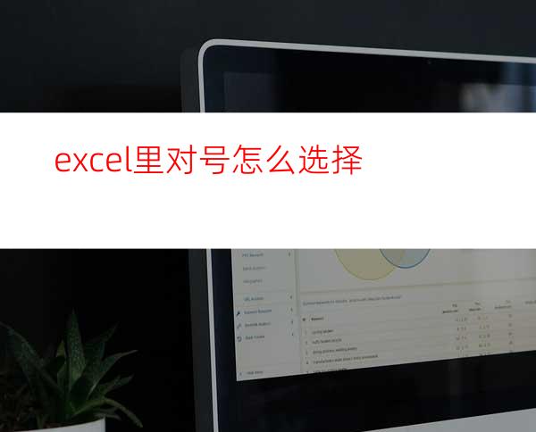 excel里对号怎么选择?