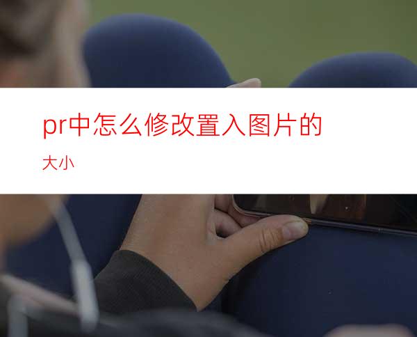 pr中怎么修改置入图片的大小