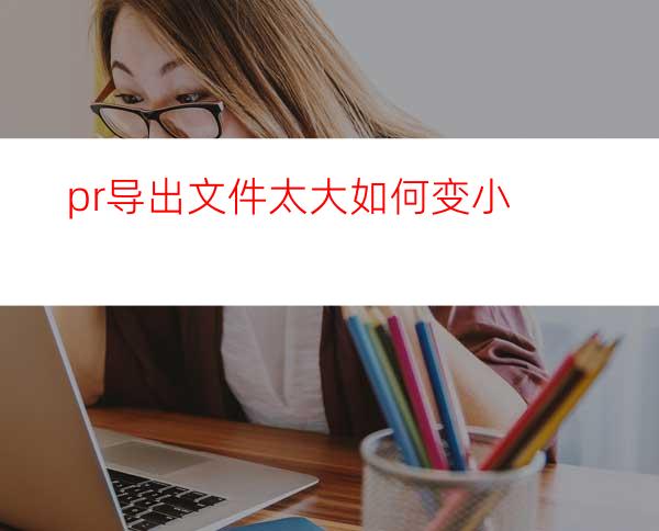 pr导出文件太大如何变小