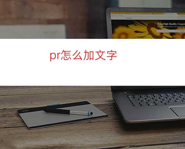 pr怎么加文字