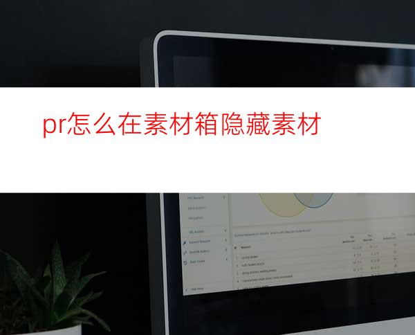 pr怎么在素材箱隐藏素材