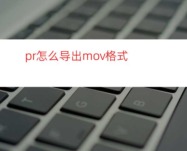 pr怎么导出mov格式