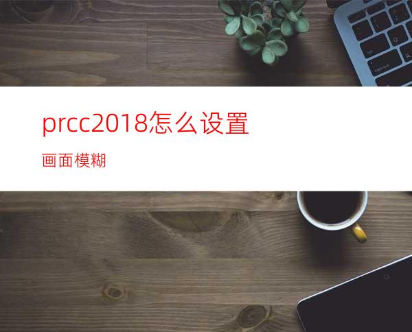 prcc2018怎么设置画面模糊
