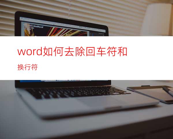 word如何去除回车符和换行符?