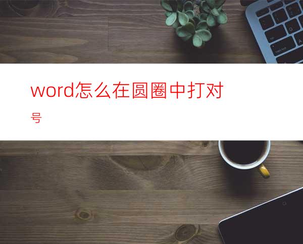 word怎么在圆圈中打对号