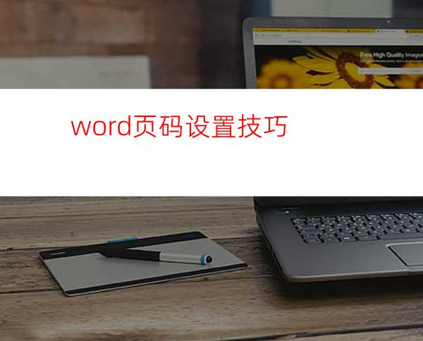 word页码设置技巧