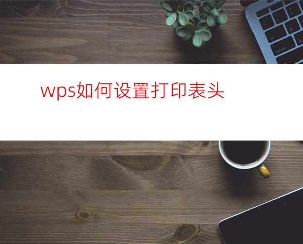 wps如何设置打印表头