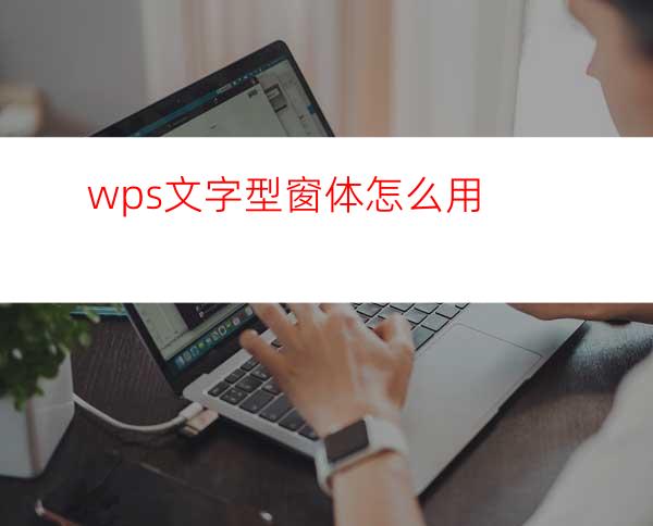 wps文字型窗体怎么用