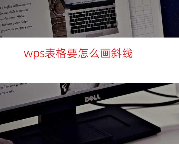 wps表格要怎么画斜线
